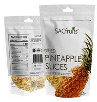 SACFruits Dried Pineapple Slices 50g
